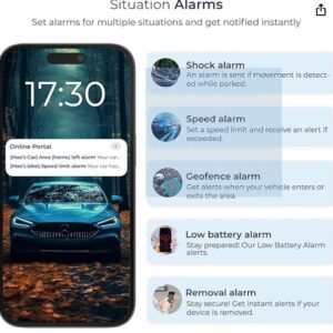 Salind 11 4G - GPS Tracker with Magnet for Cars, Vehicles & Machinery - Real-Time Tracking, Route History & Security Alarms - Up to 70 Days Battery